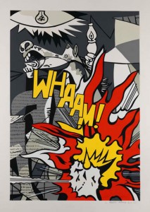 la rencontre avec le Wham de Roy Lichtenstein